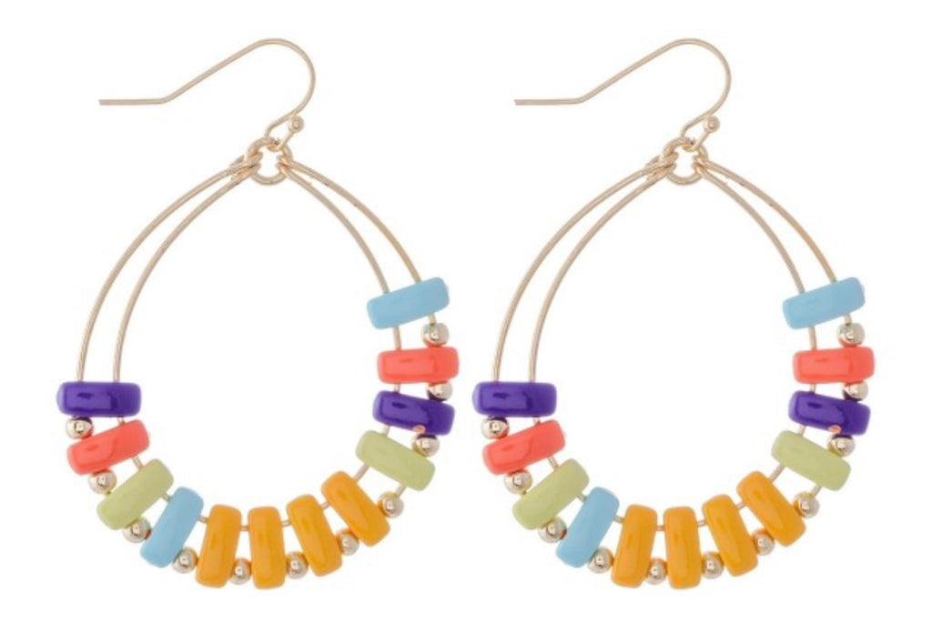 Multi Color Block Earrings