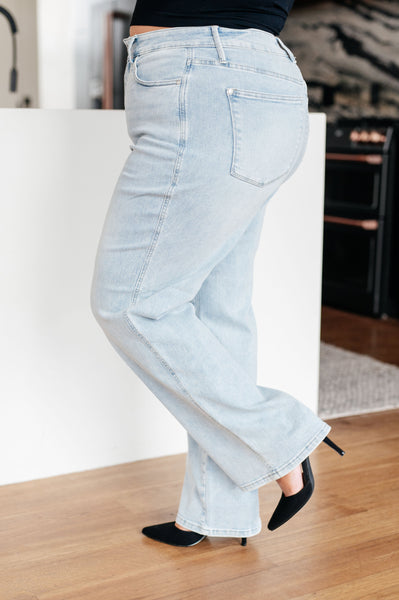 Judy Blue High Rise Control Top Vintage Wash Straight Jeans - Online Only!