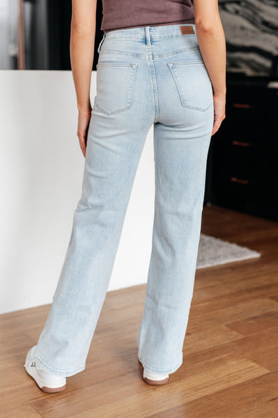 Judy Blue High Rise Control Top Vintage Wash Straight Jeans - Online Only!