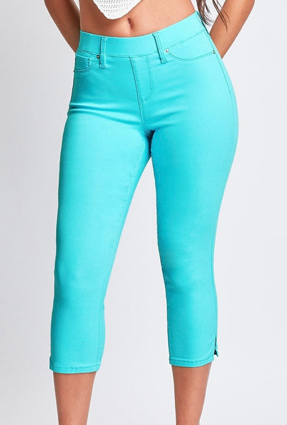 FINAL SALE Aqua Hyperstretch Pull On Capri