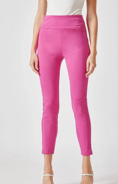 Pink Pull On Ankle Pants