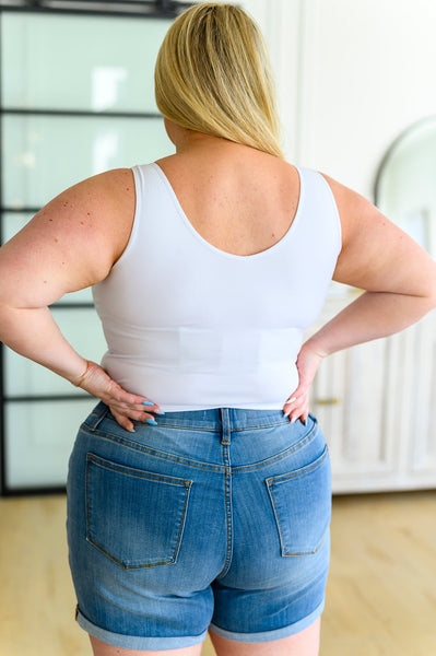 Carefree Seamless Reversible Tank in White - Online Only!