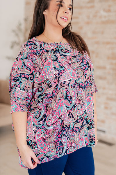 Essentially You Top in Pink Paisley - Online Only!