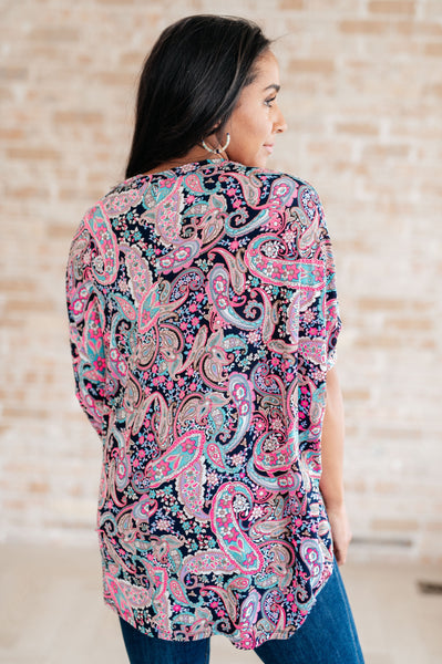 Essentially You Top in Pink Paisley - Online Only!