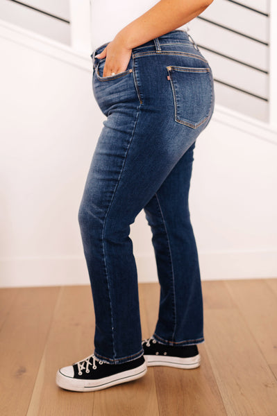 Judy Blue High Waist Thermal Straight Jeans - Online Only!