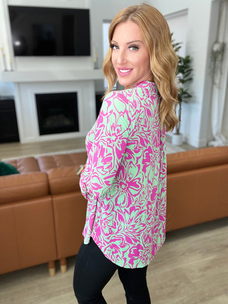 Emerald Pink Floral Top - Online Only!