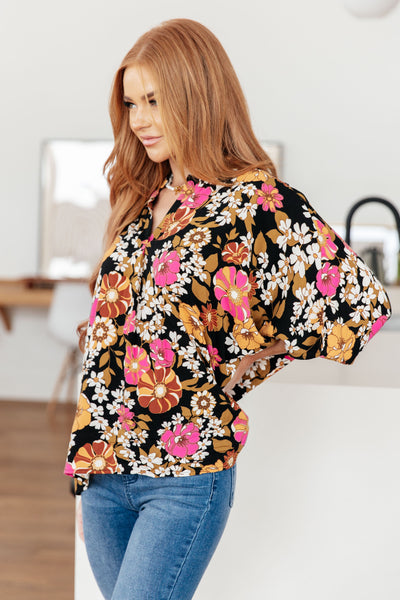 Take Another Chance Floral Print Top - Online Only!