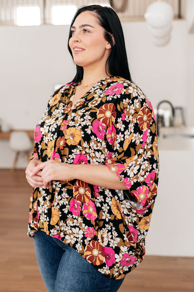 Take Another Chance Floral Print Top - Online Only!